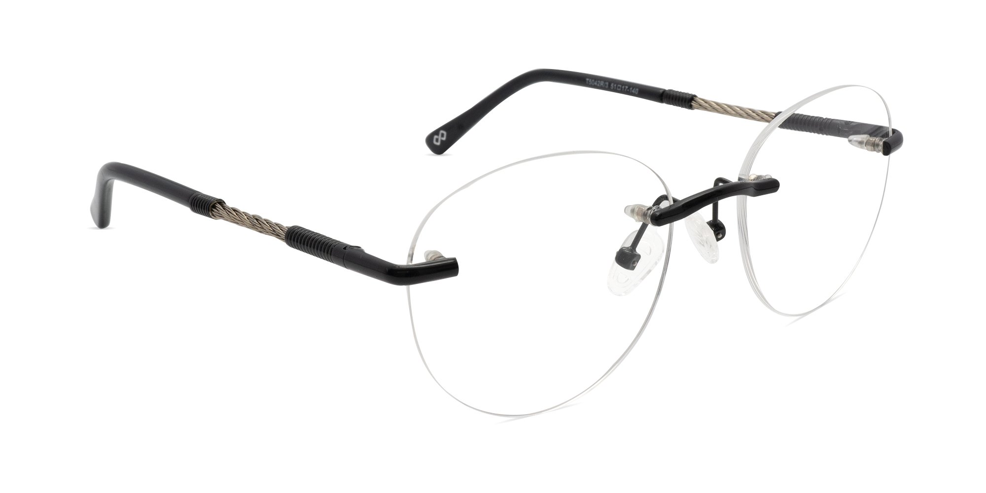 Black Rimless Glasses-2