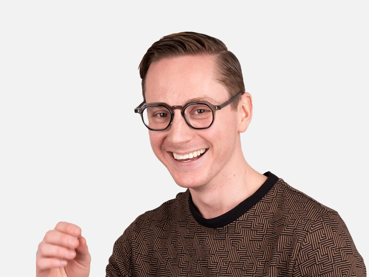 Clear Grey Glasses-7