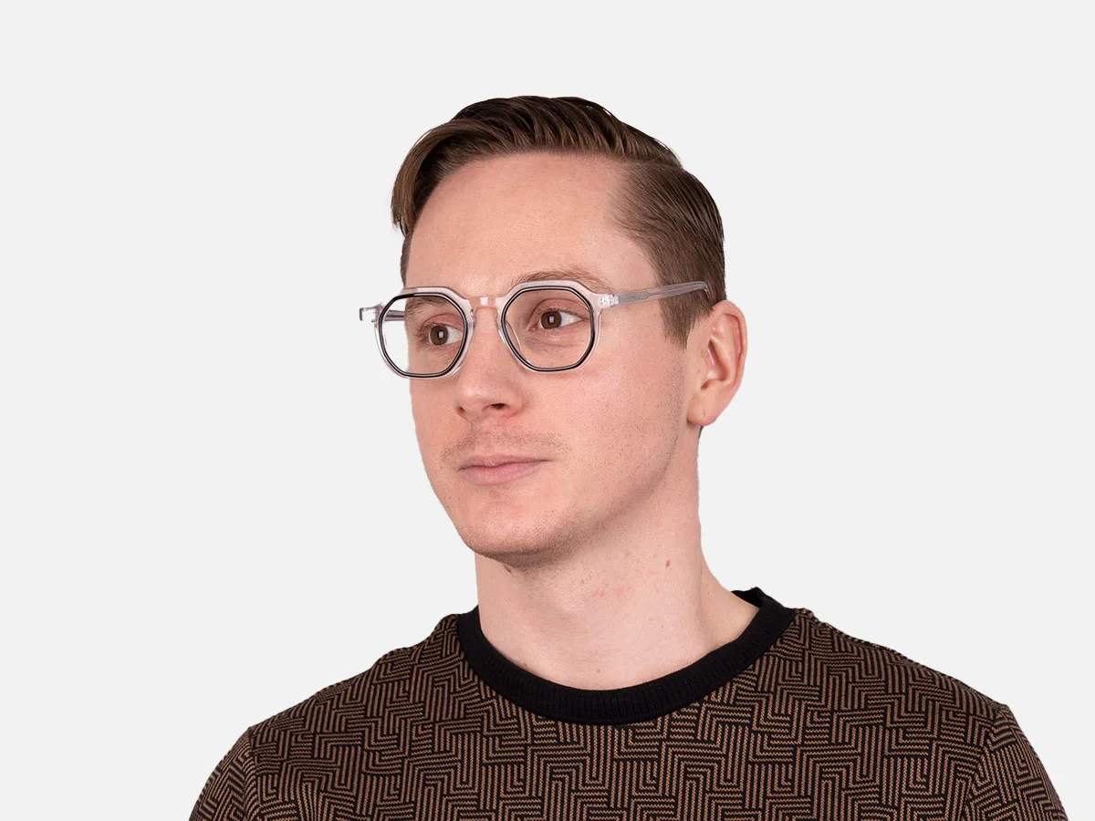 Black Clear Eyeglasses-7