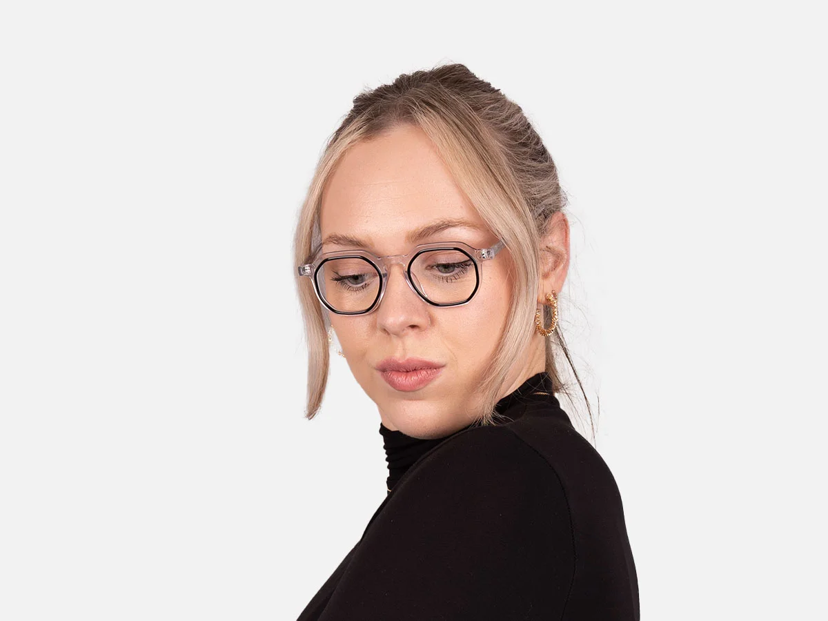 Black Clear Eyeglasses-7