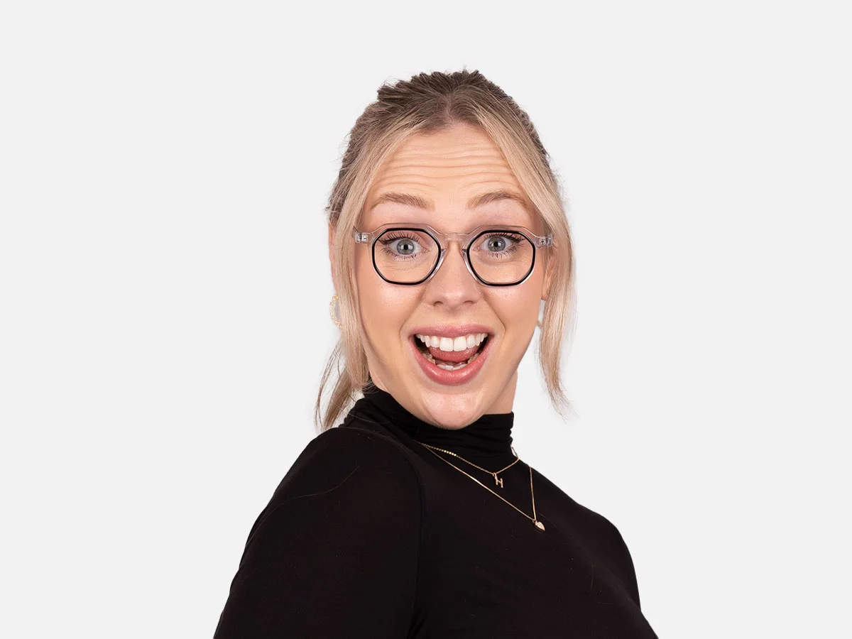 Black Clear Eyeglasses-7