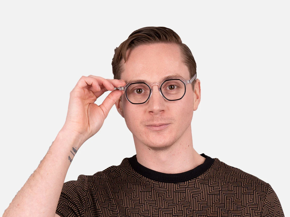 Black Clear Eyeglasses-7