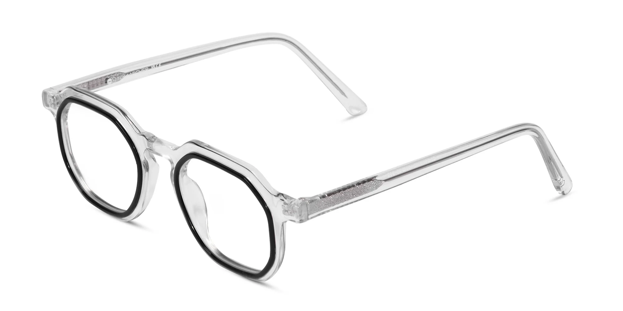 Black Clear Eyeglasses-3