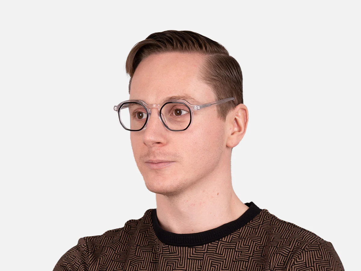 Black Clear Eyeglasses-7