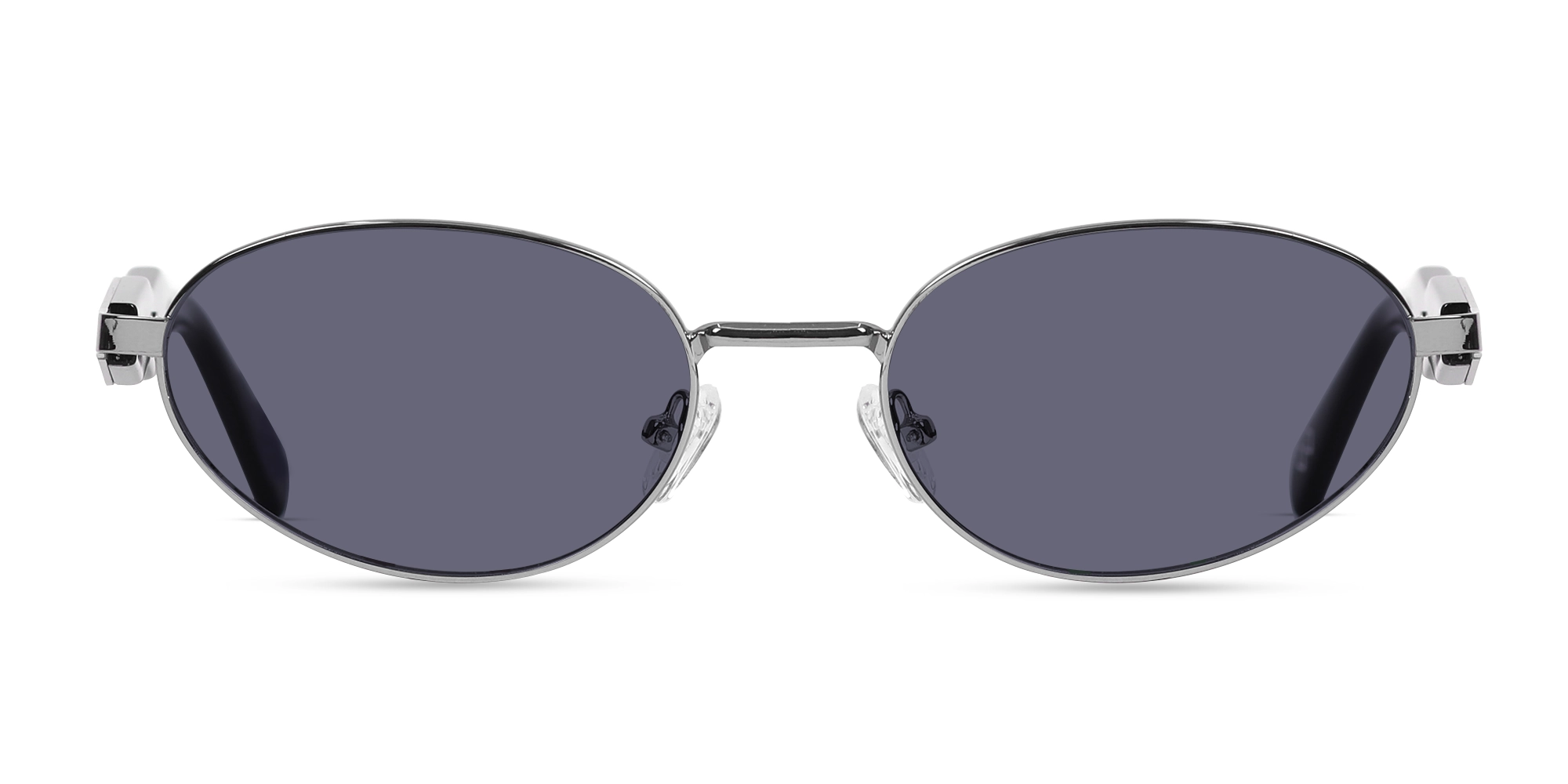 Oval keyhole Sunglasses With Purple Tint-1