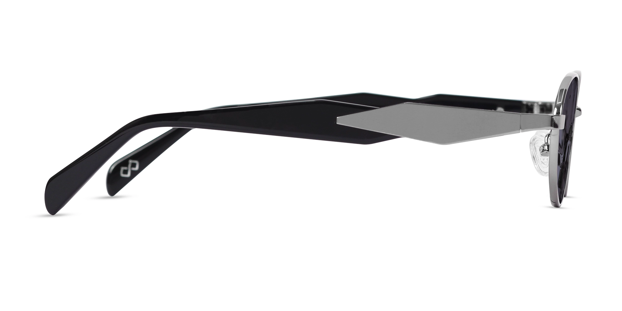 Oval keyhole Sunglasses With Purple Tint-4