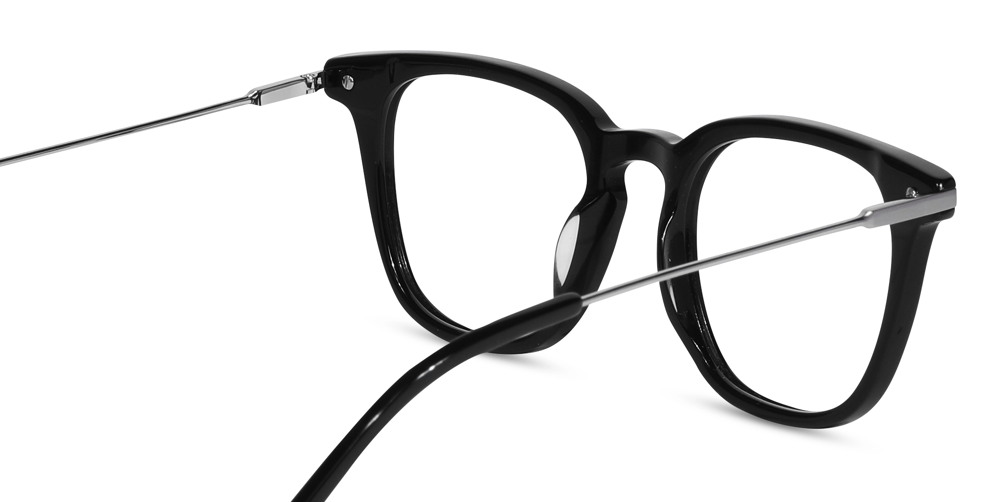 Square Black Frame Glasses 5