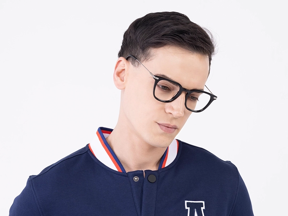 Square Black Frame Glasses 42