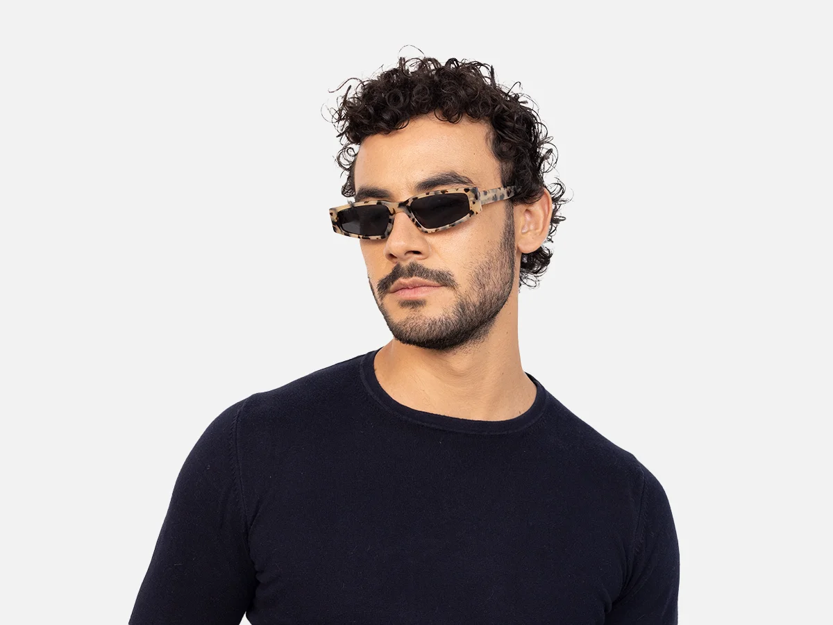 Small Rectangle Cat Eye Sunglasses-41