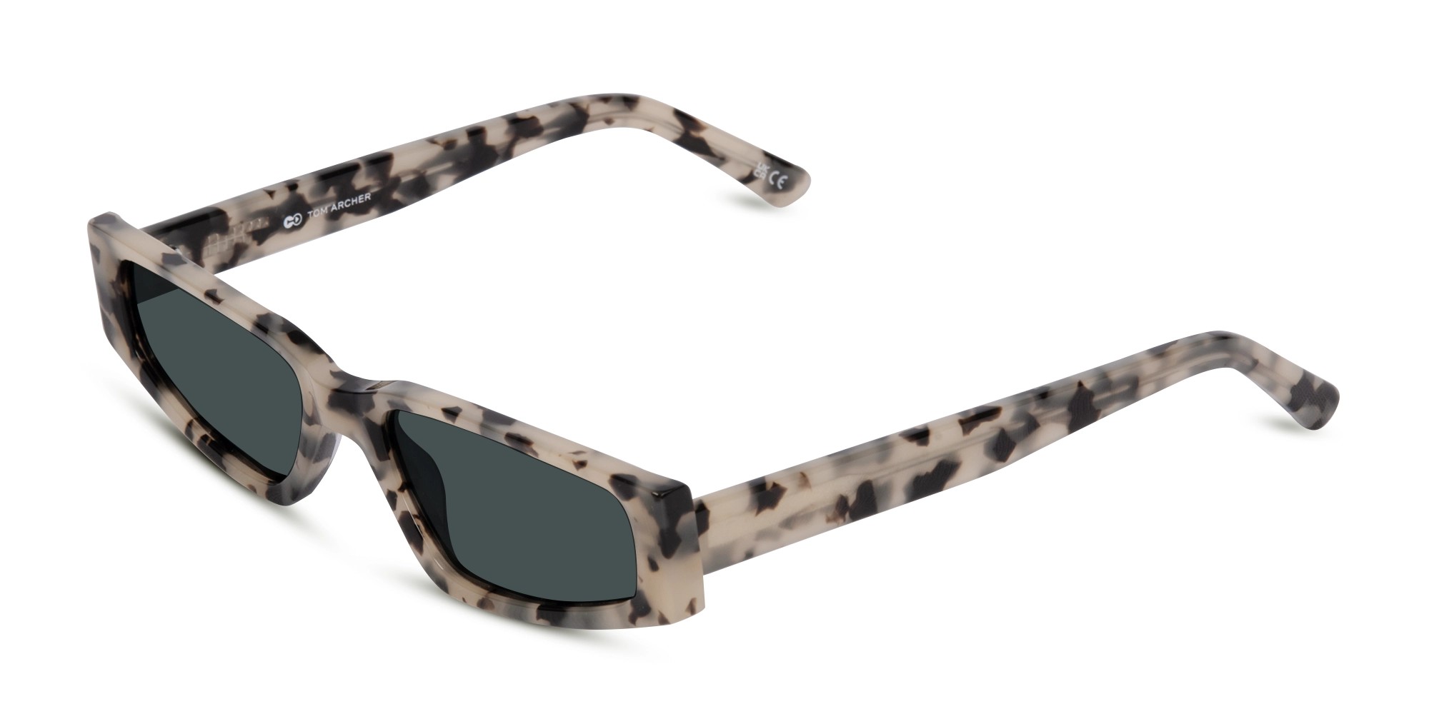 Small Rectangle Cat Eye Sunglasses-3