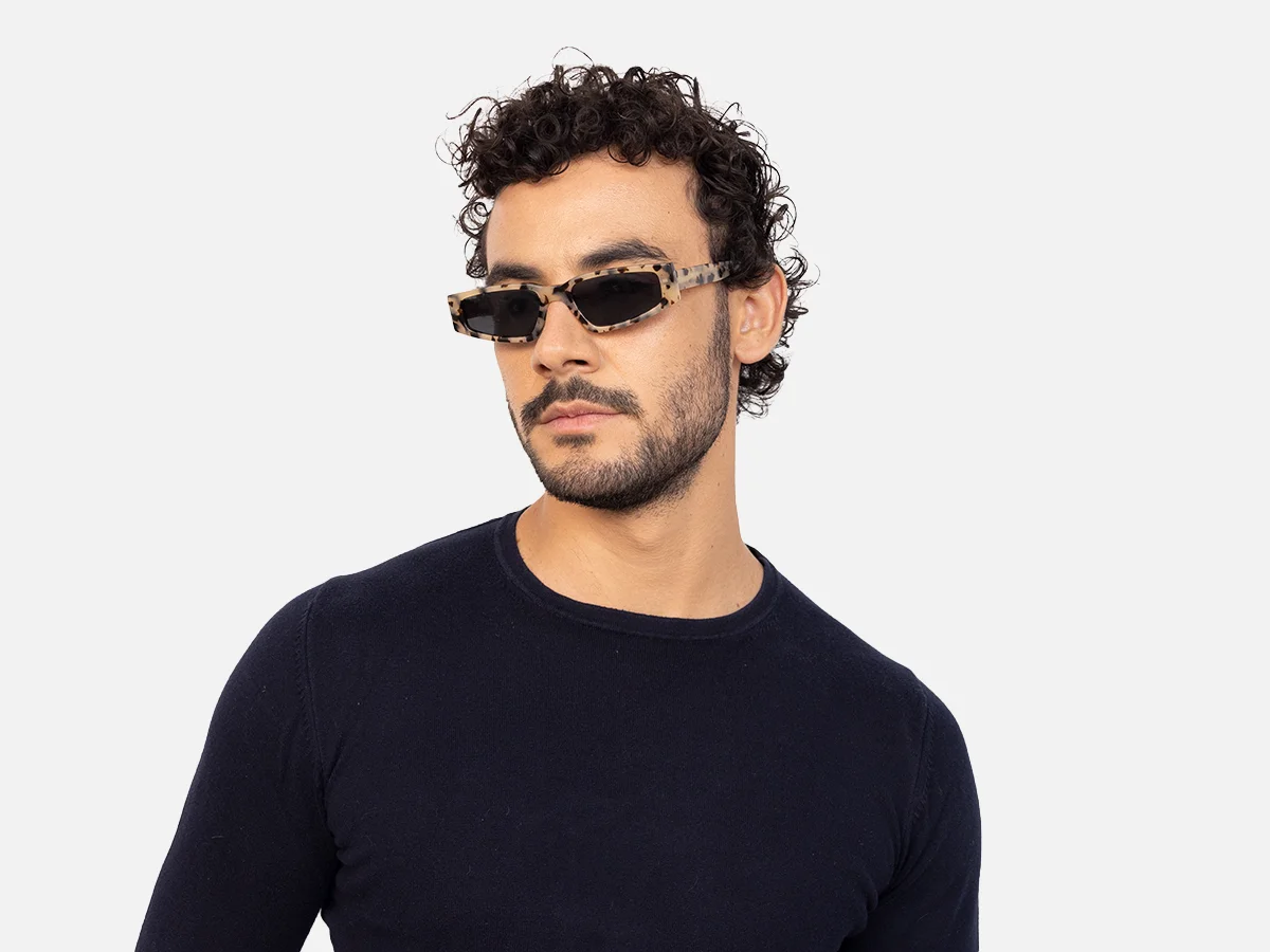 Small Rectangle Cat Eye Sunglasses-42