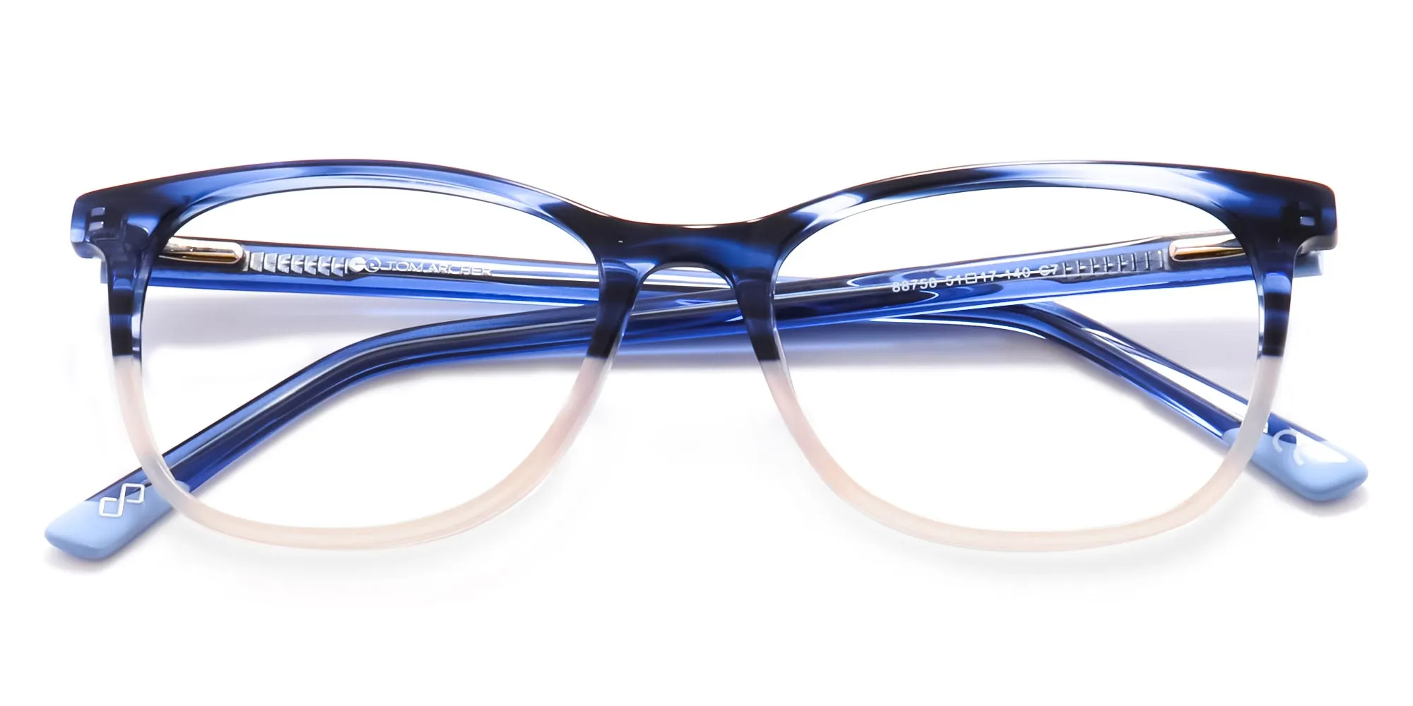 dual tone square glasses - 2