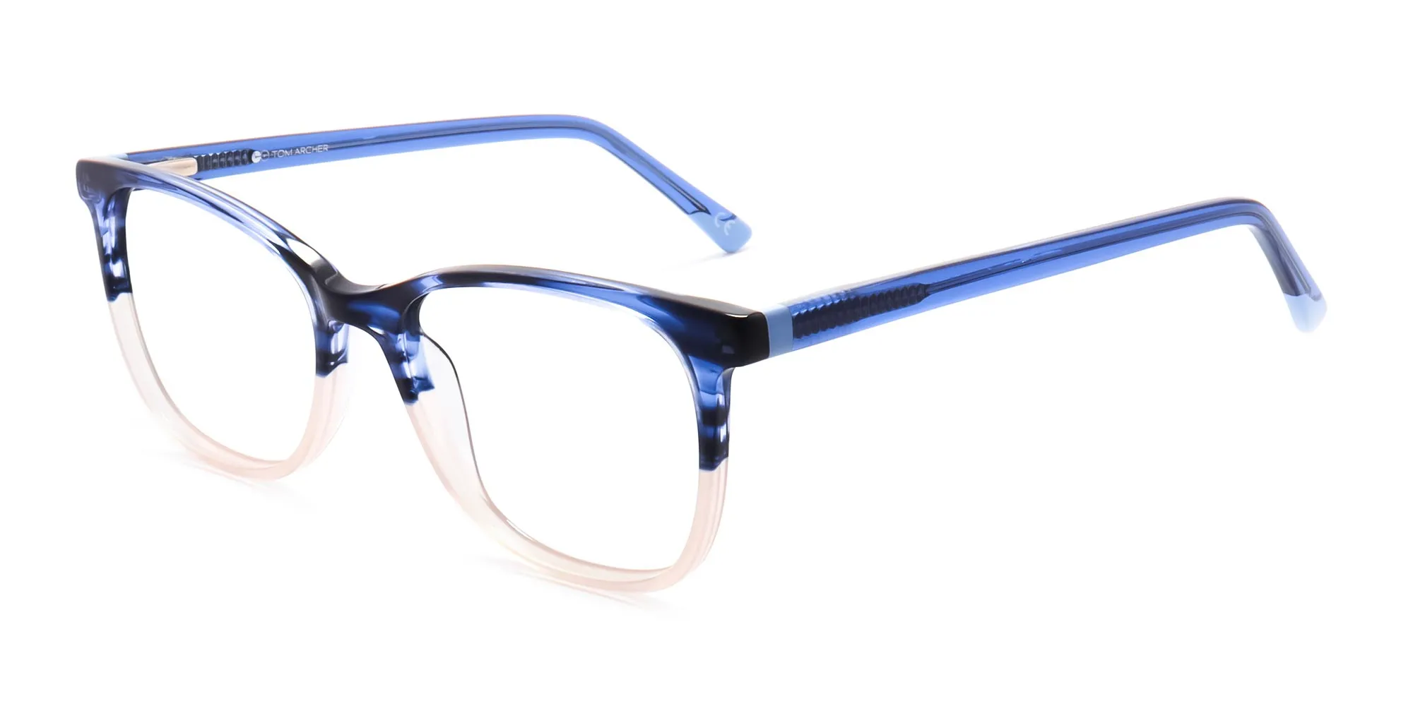 dual tone square glasses - 2