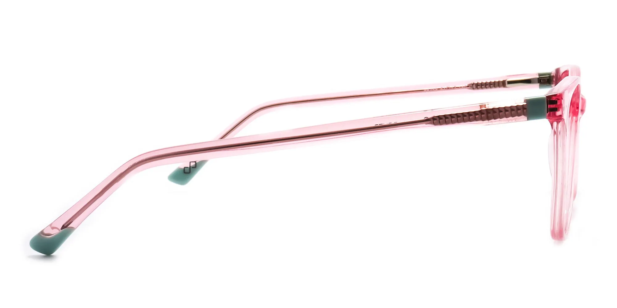 pink square frame glasses - 2