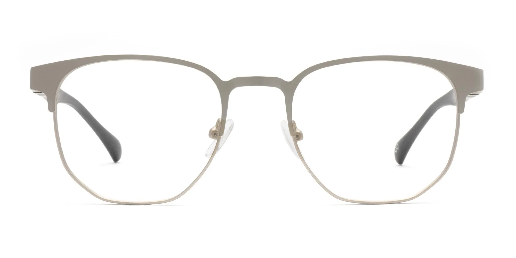 Silver Metal Frame Glasses-2