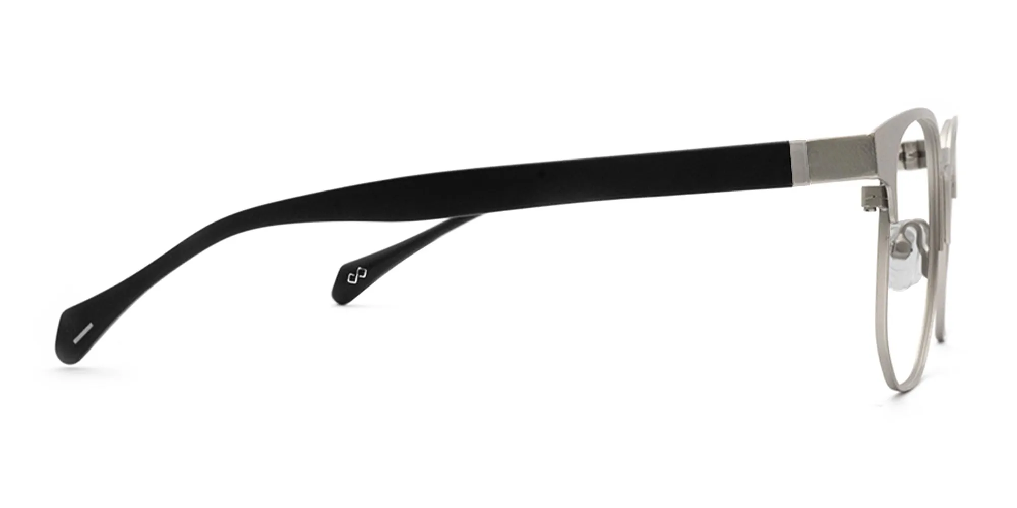 Silver Metal Frame Glasses-2