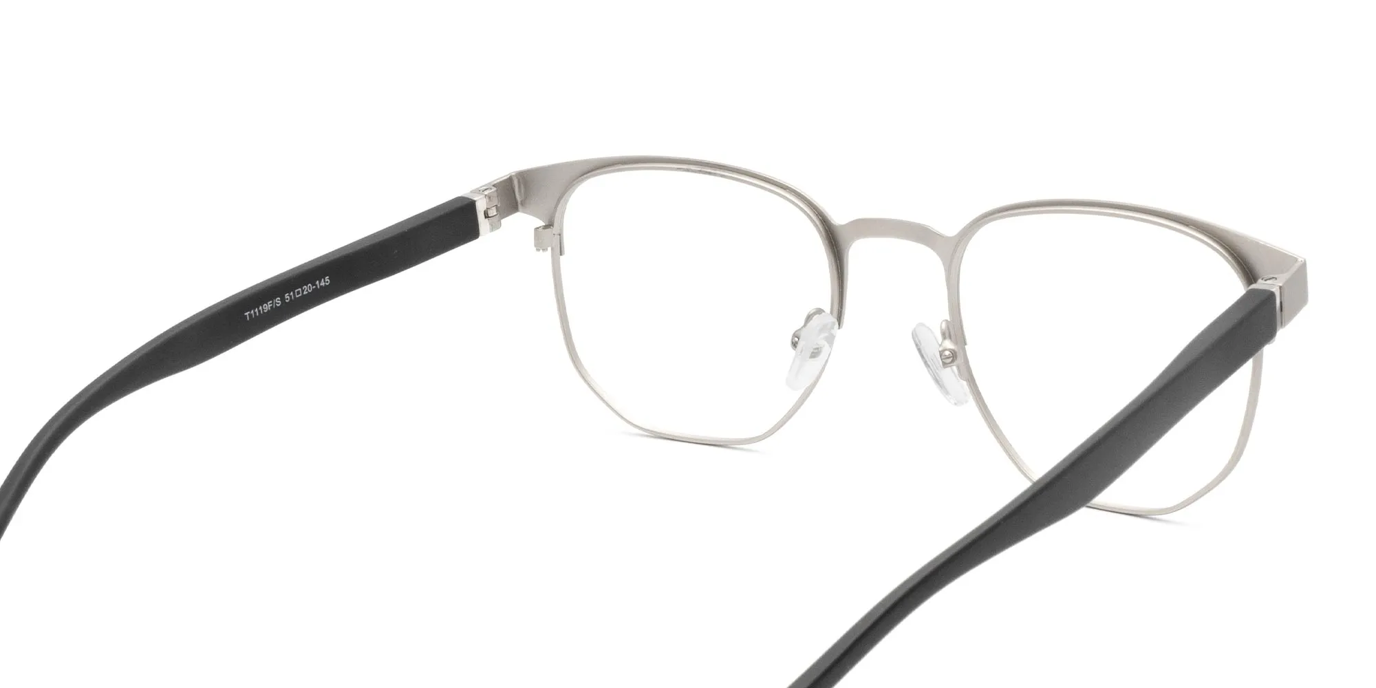 Silver Metal Frame Glasses-2