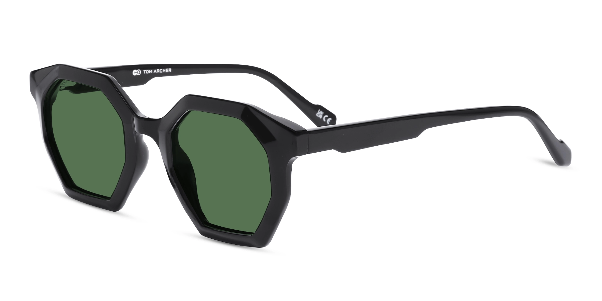 Black Frame With Dark Green Tint Sunglasses Black Frame With Dark Green Tint Sunglasses