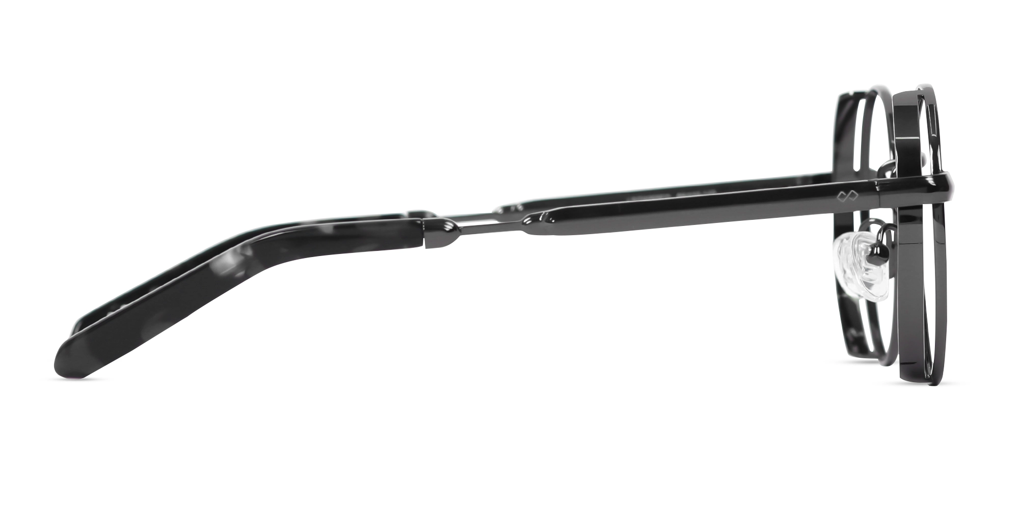 Gunmetal Round Metal Glasses -4