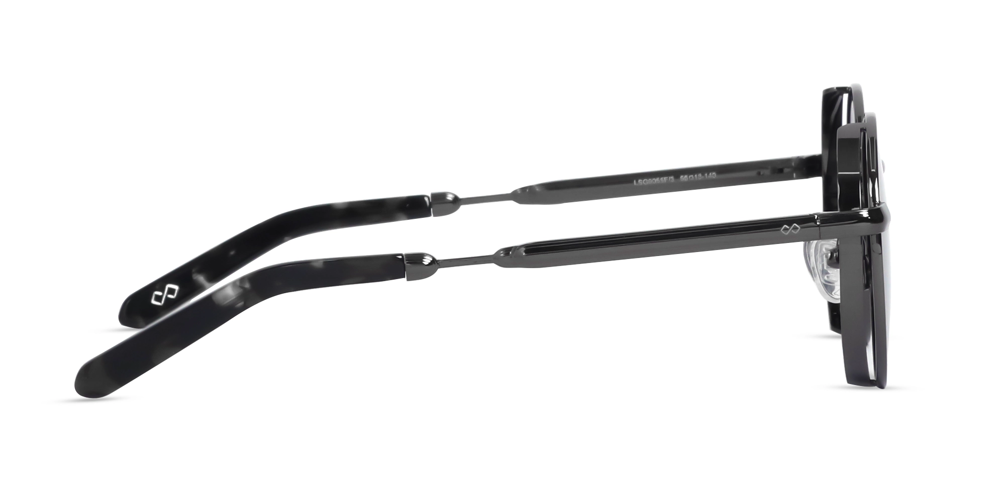 Gunmetal Full Rim Round Sunglasses | Specscart-4