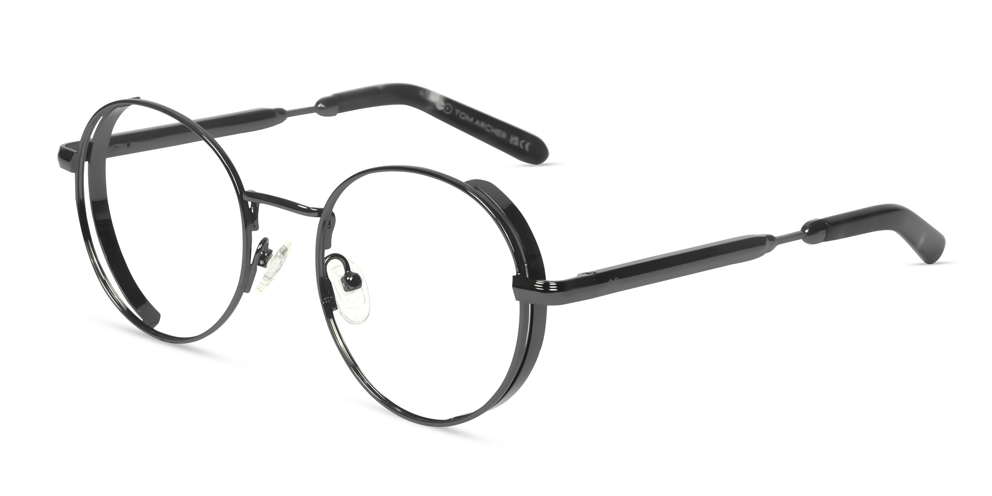 Gunmetal Round Metal Glasses -3