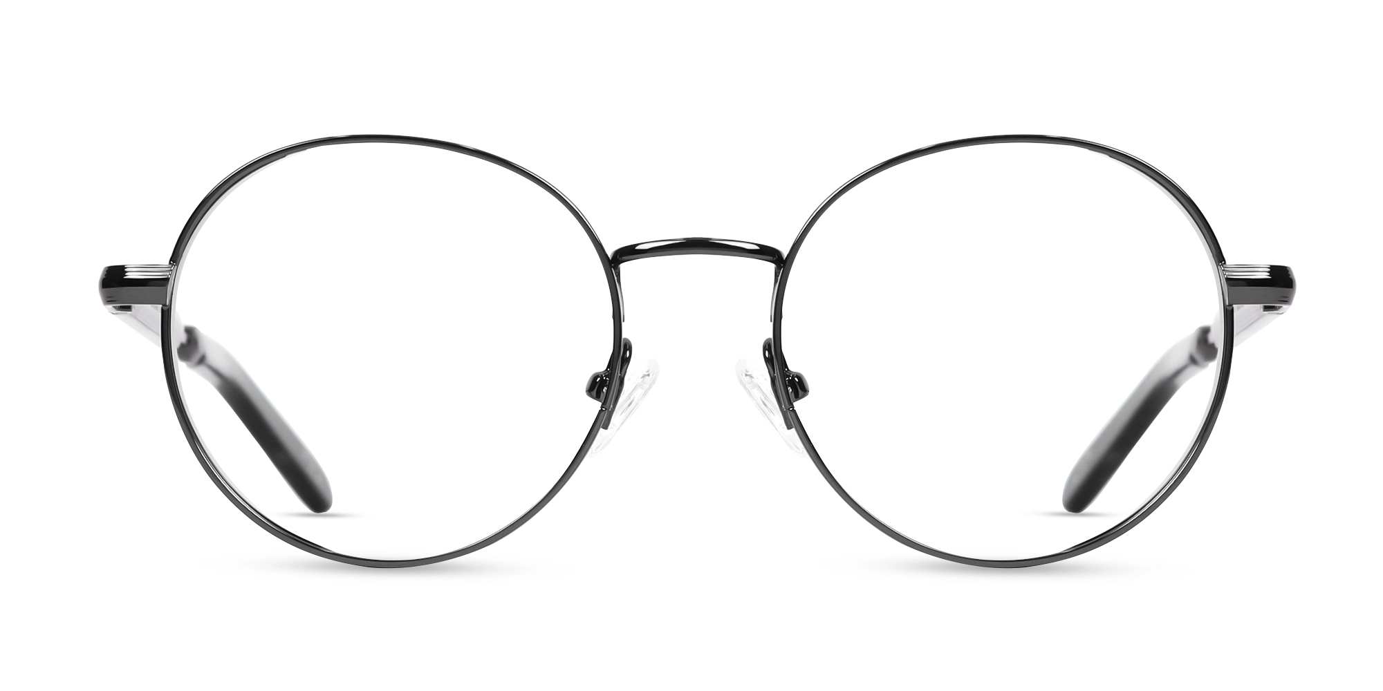 Gunmetal Round Metal Glasses -1