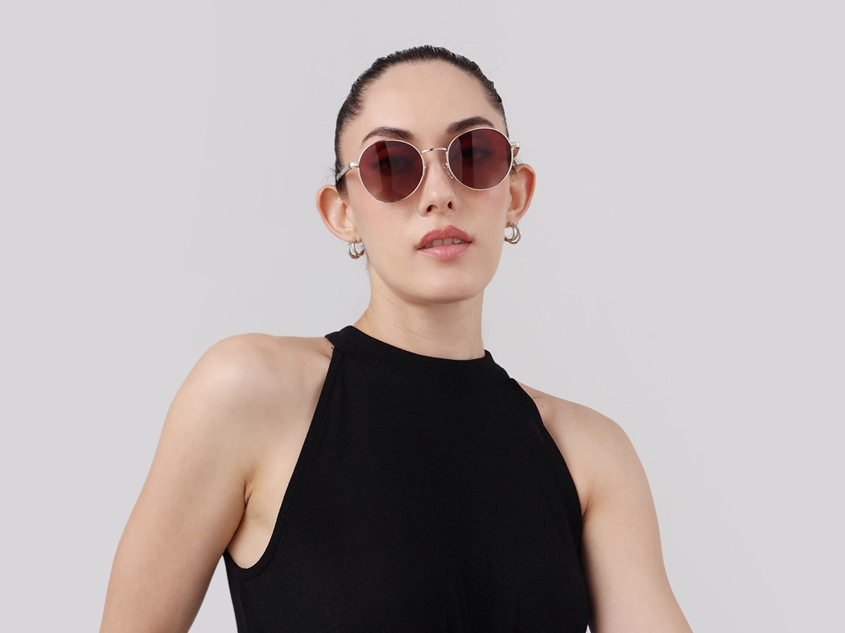 Tortoise Metal Round Sunglasses | Specscart-51