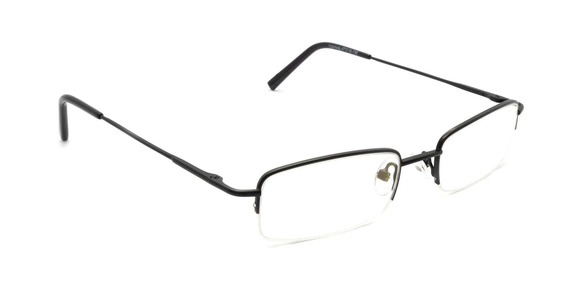 metal half frame glasses -2