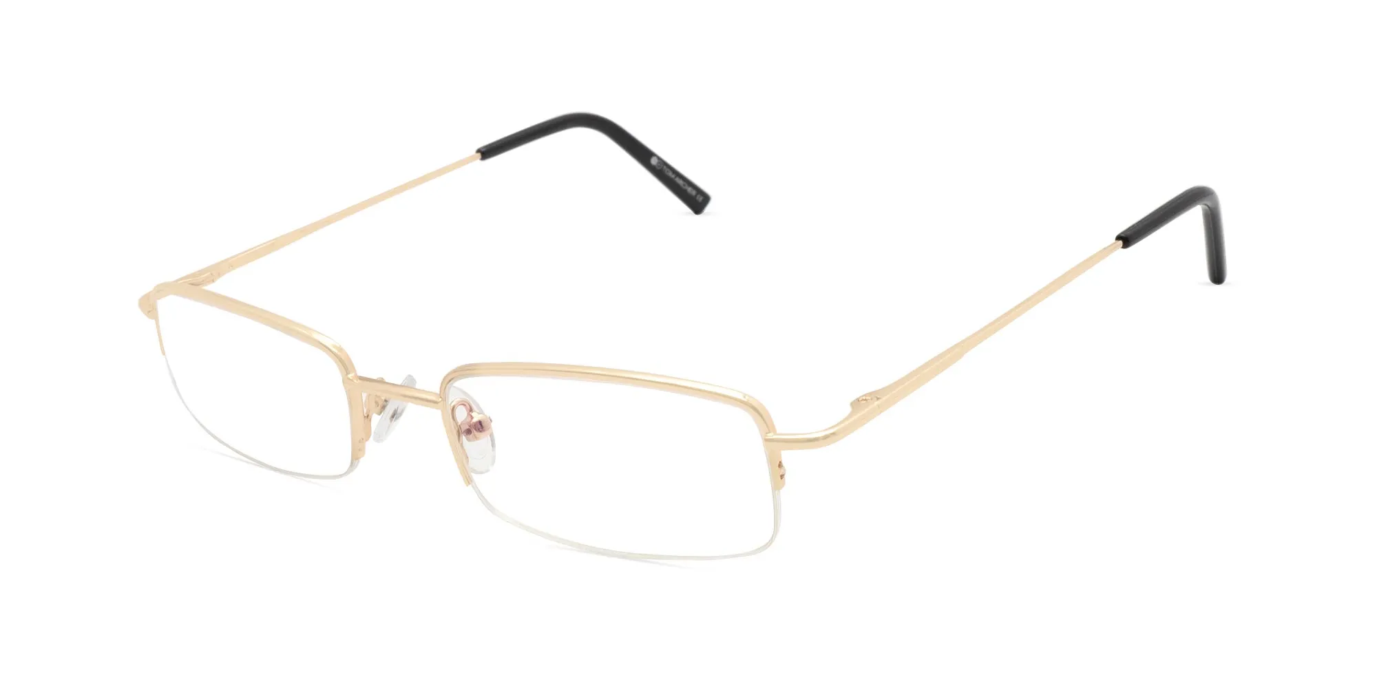 half rim metal eyeglasses-2