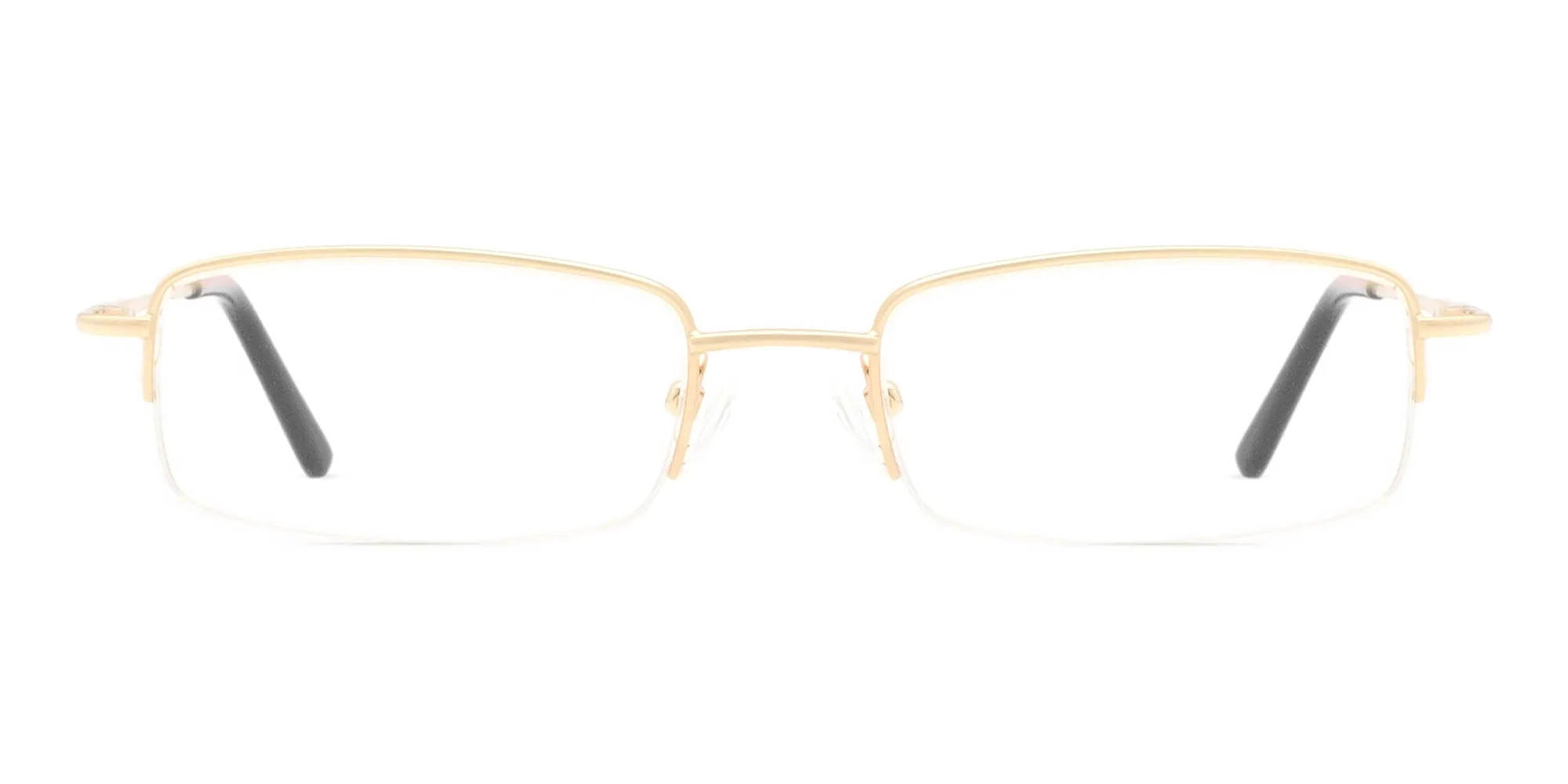 half rim metal eyeglasses-2