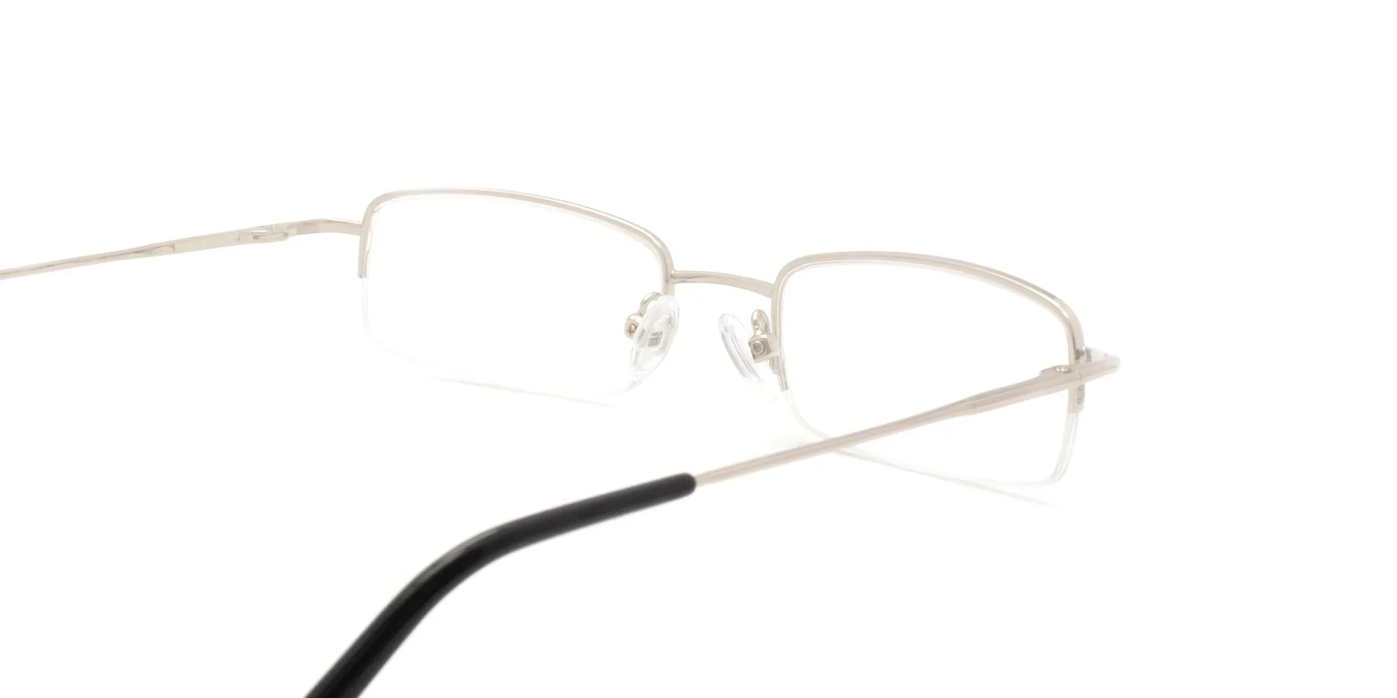 metal half rim glasses-2