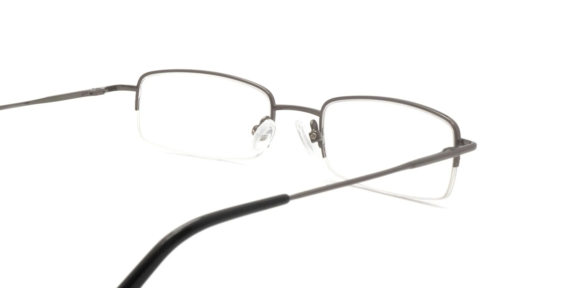half metal frame glasses-2