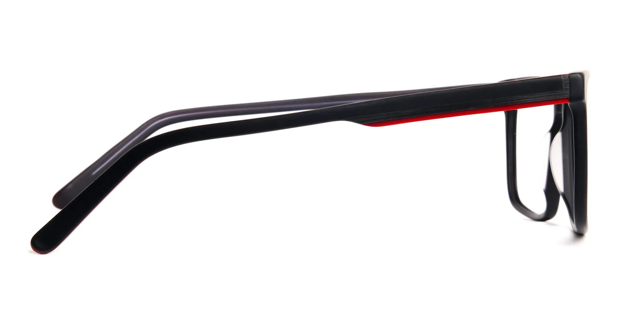 Matte Black Designer Rectangular Glasses frames-2