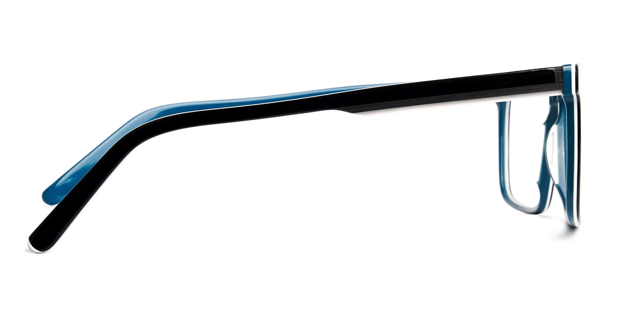 Black and Teal Designer Rectangular Glasses frames-2