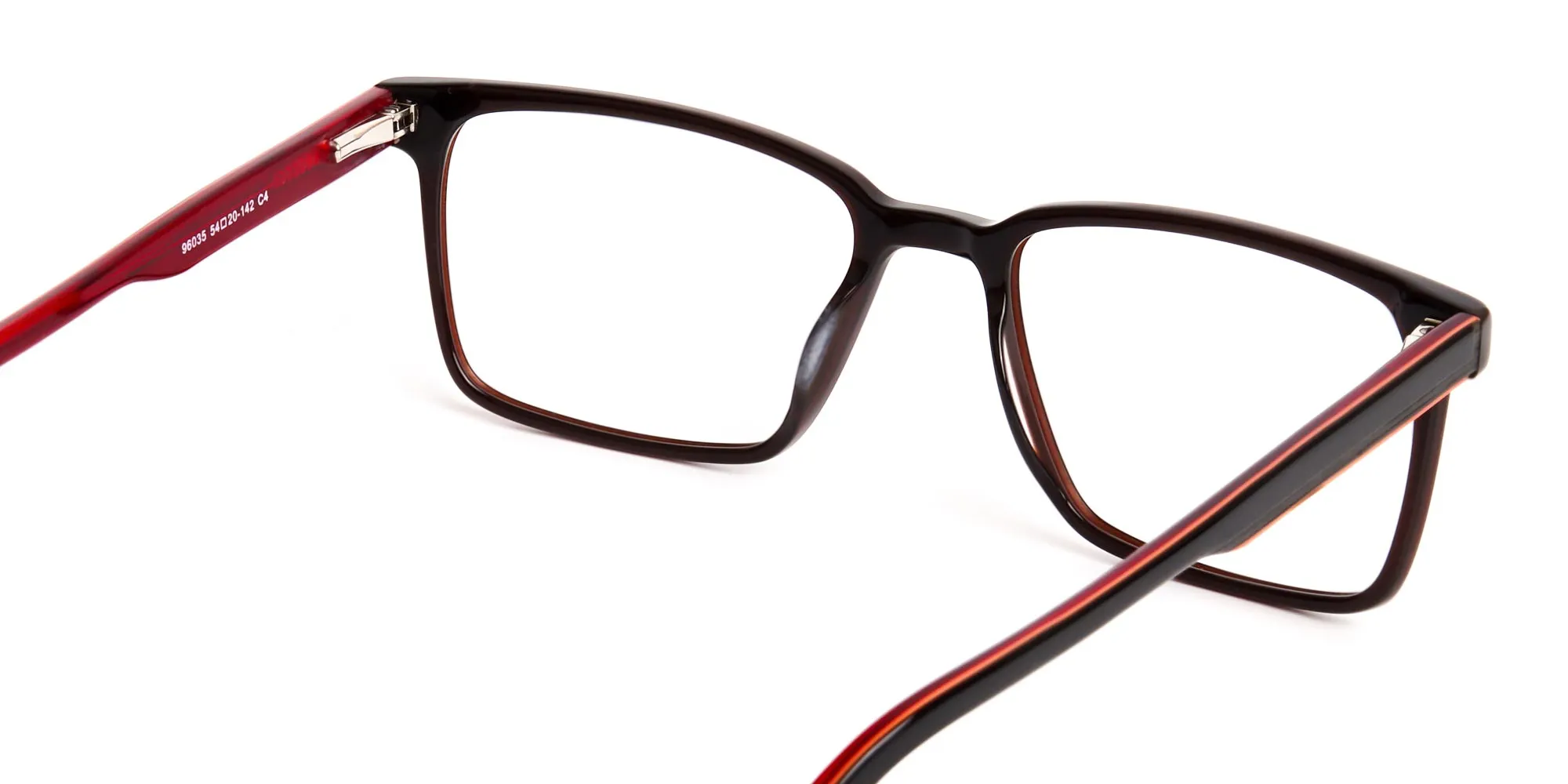 dark brown Rectangular full rim Glasses frames-2