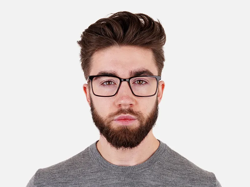 dark brown Rectangular full rim Glasses frames-2