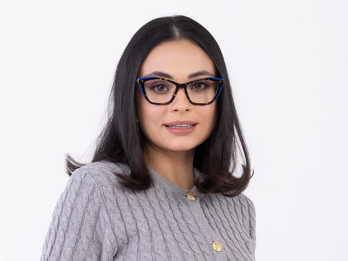 Havana Tortoise Cat Eye Glasses 52