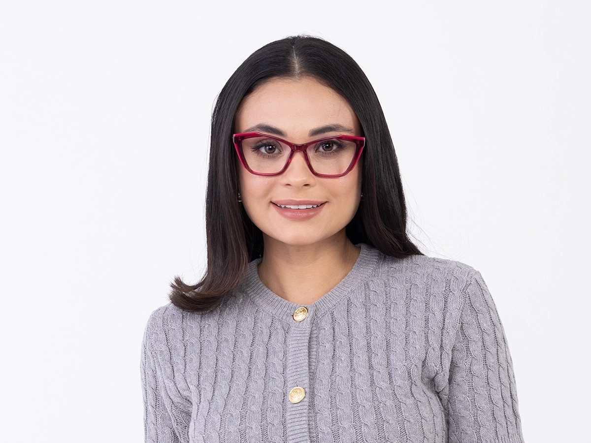 Pink Cat Eye Eyeglasses 51