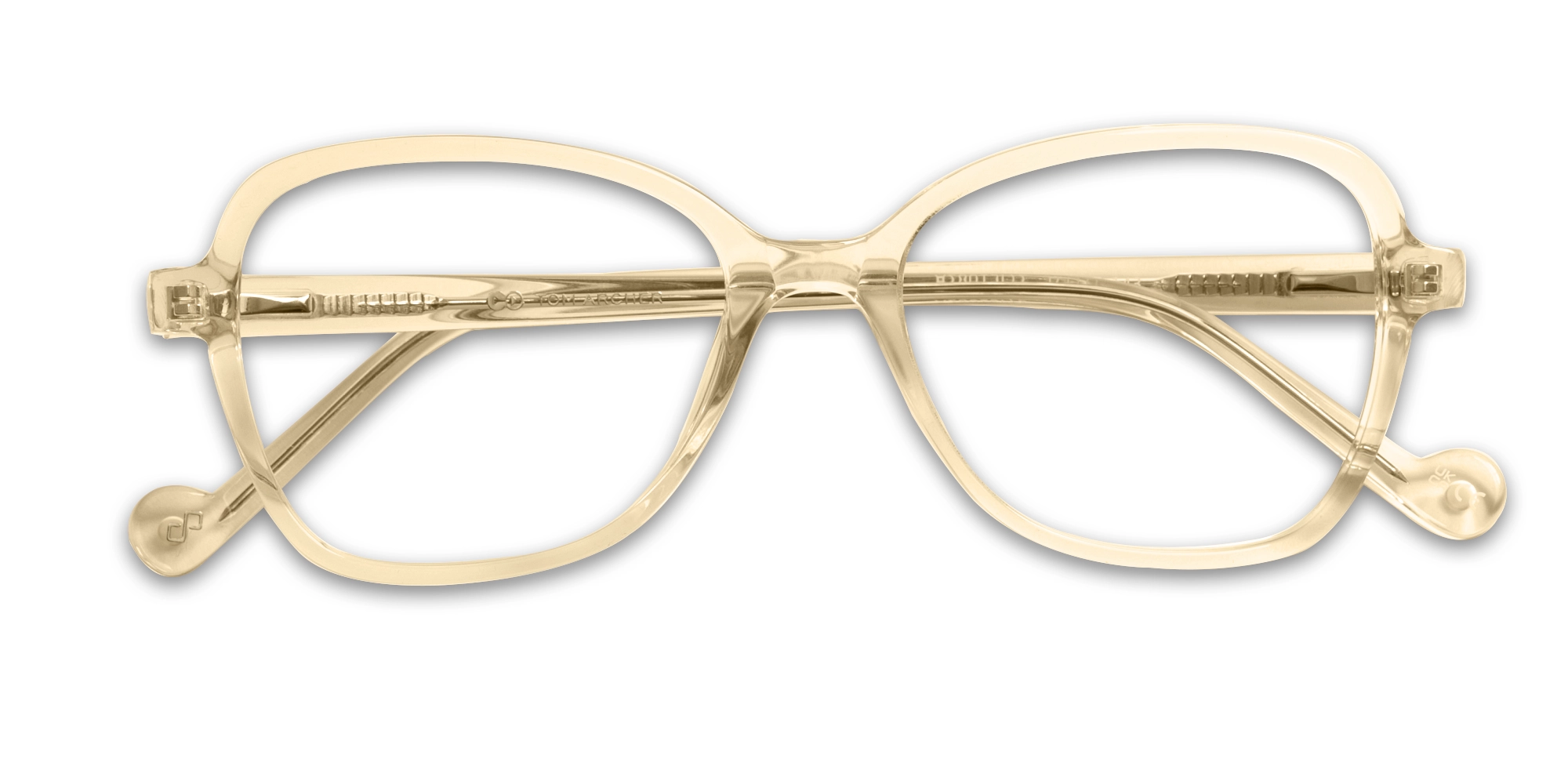 Crystal Champagne Acetate Butterfly Eyeglasses-6