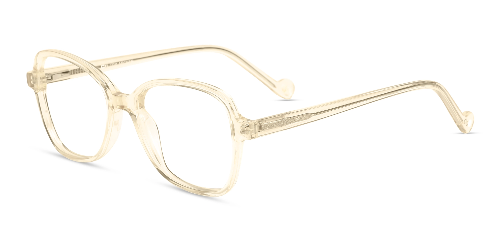 Crystal Champagne Acetate Butterfly Eyeglasses-3