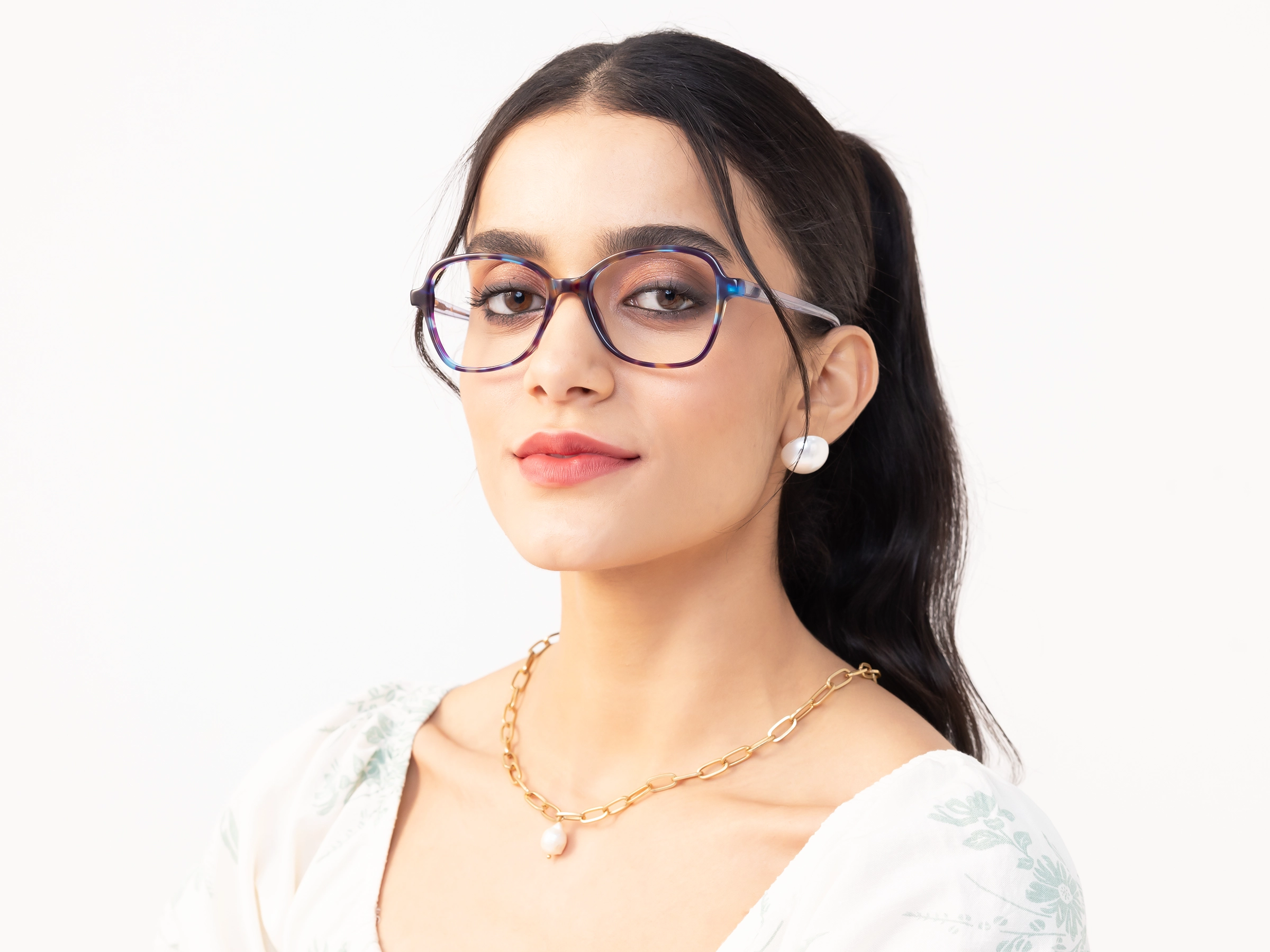 Purple Tortoise Acetate Butterfly Eyeglasses-12