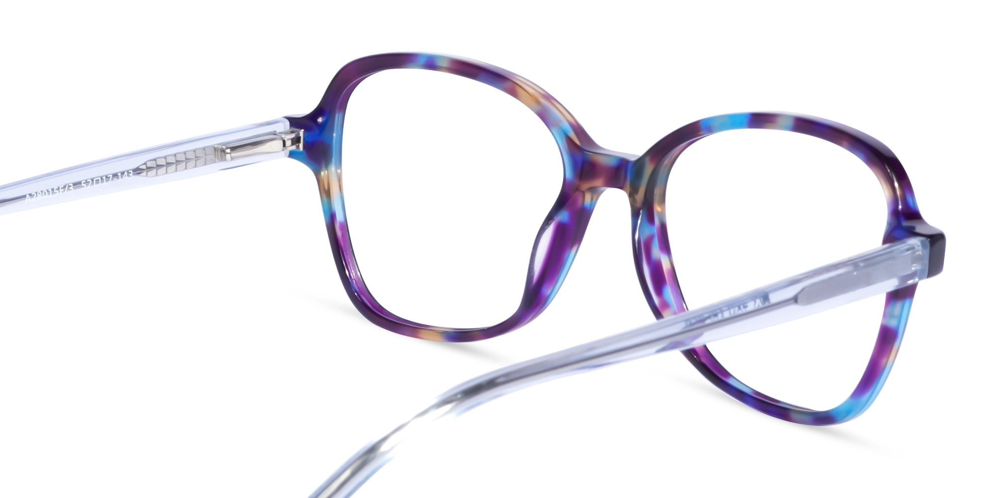 Purple Tortoise Acetate Butterfly Eyeglasses-5