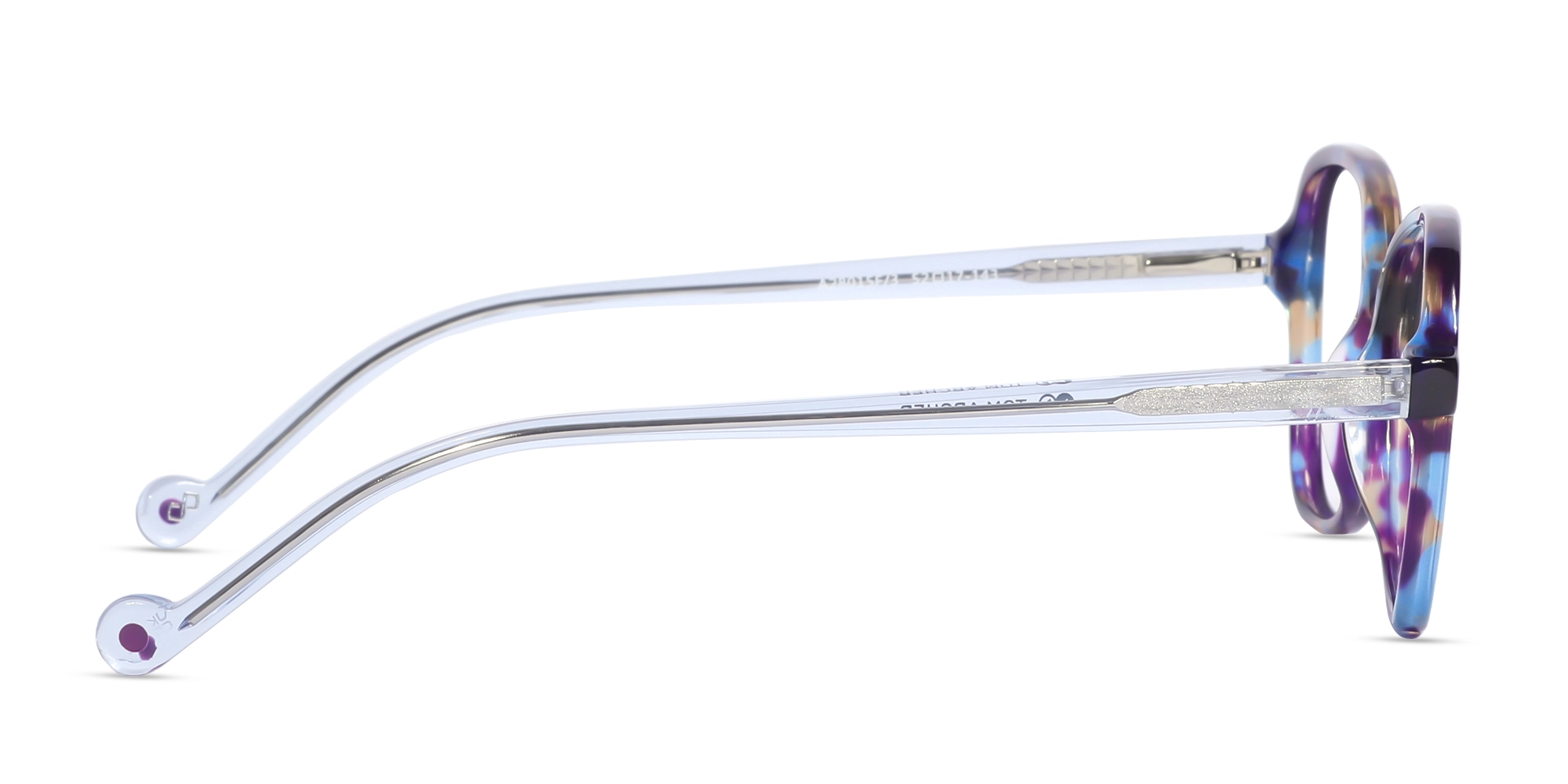 Purple Tortoise Acetate Butterfly Eyeglasses-4