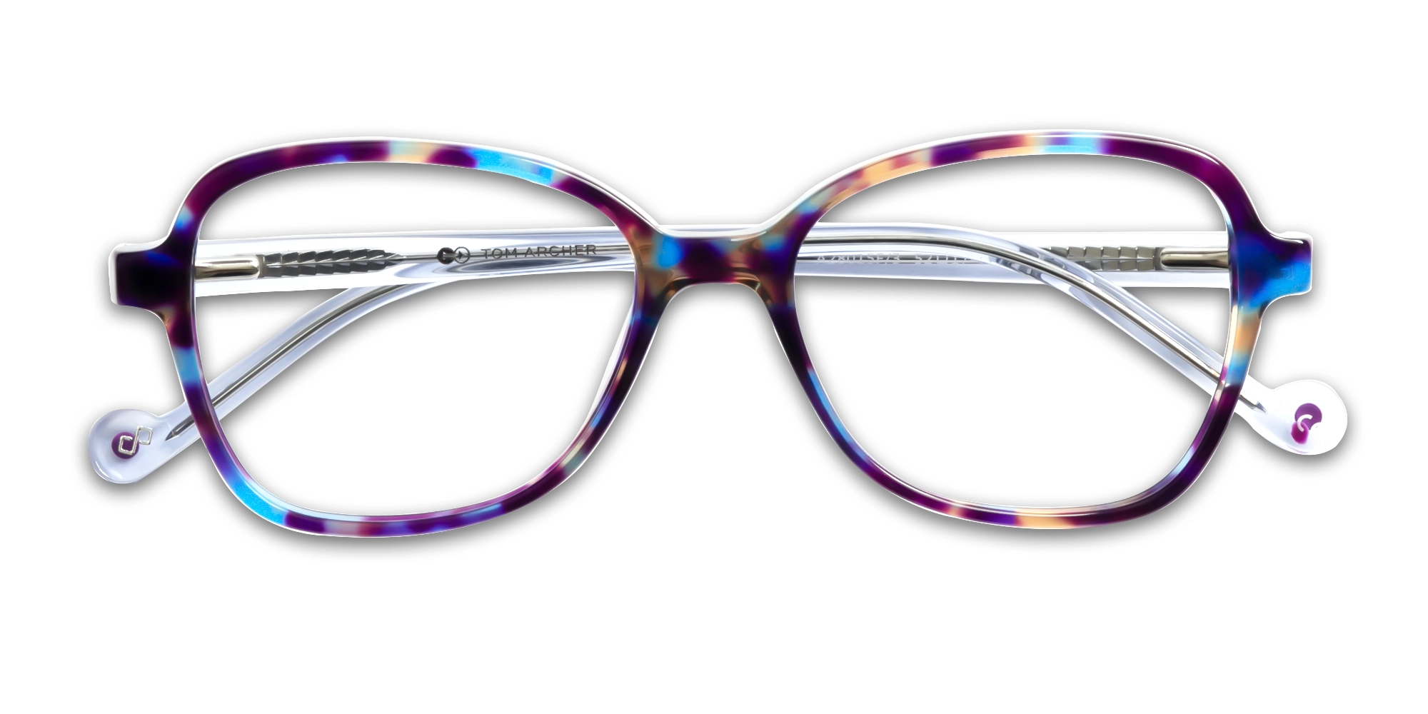 Purple Tortoise Acetate Butterfly Eyeglasses-6