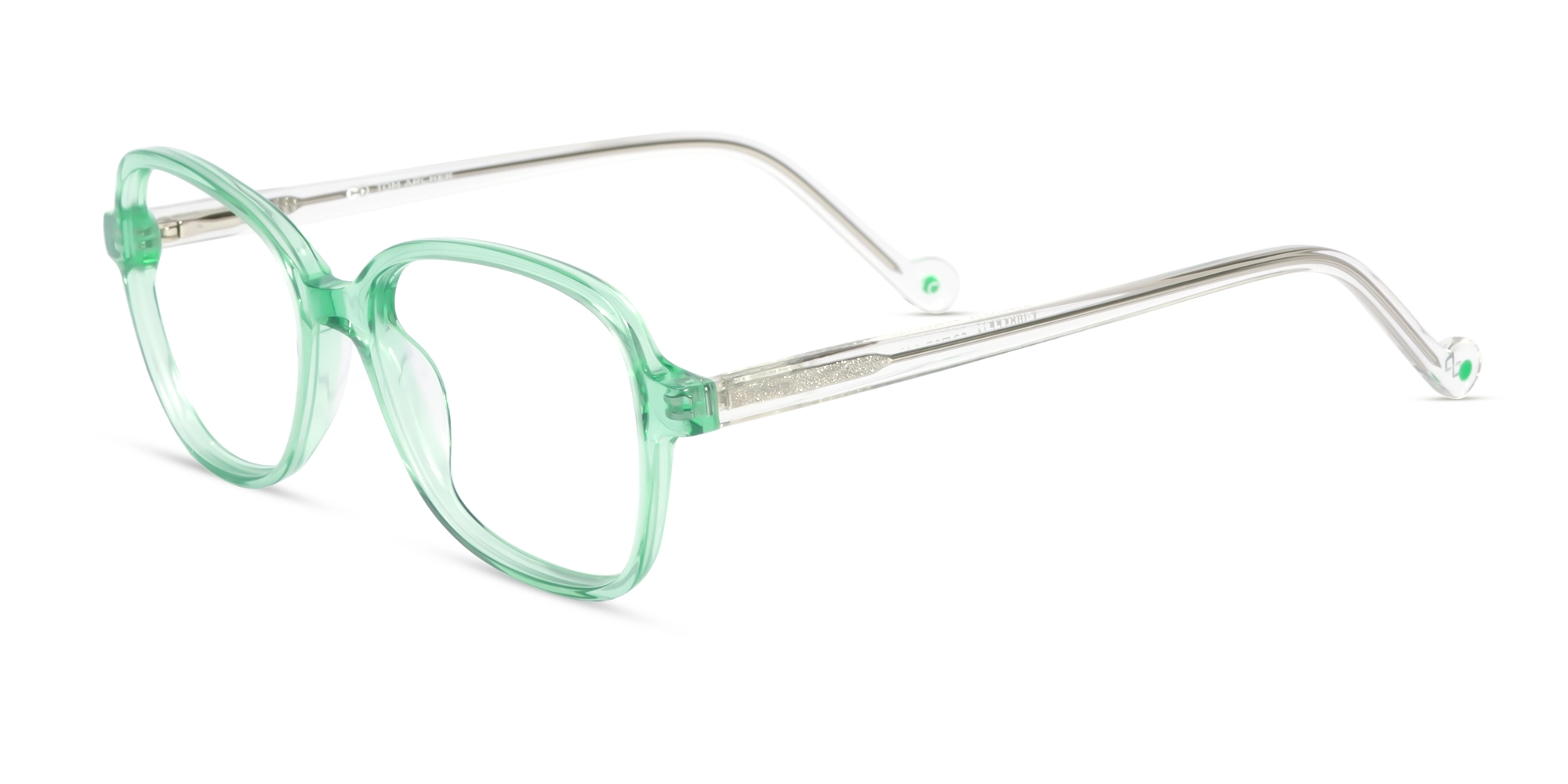 Crystal Tea Green Acetate Butterfly Glasses-3 Crystal Tea Green Acetate Butterfly Glasses-3