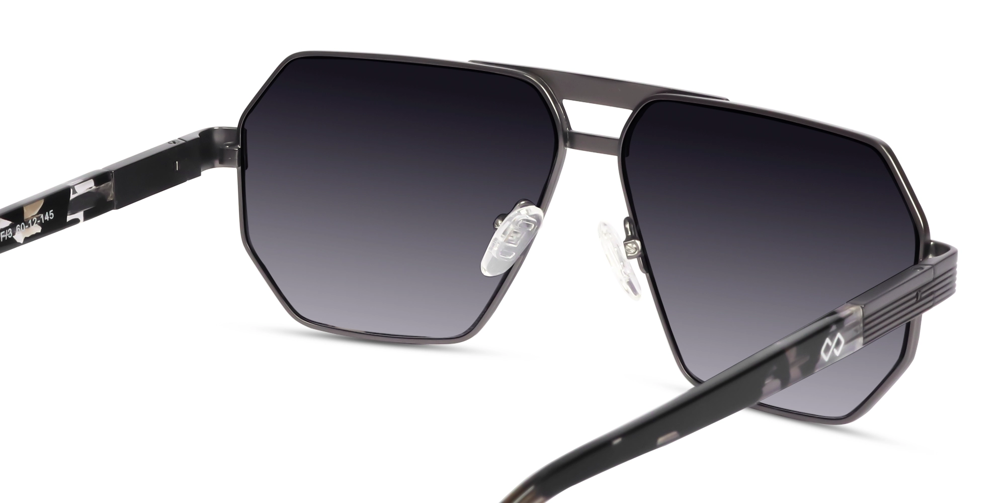 Gradient Flat Top Double Bridge Sunglasses 5