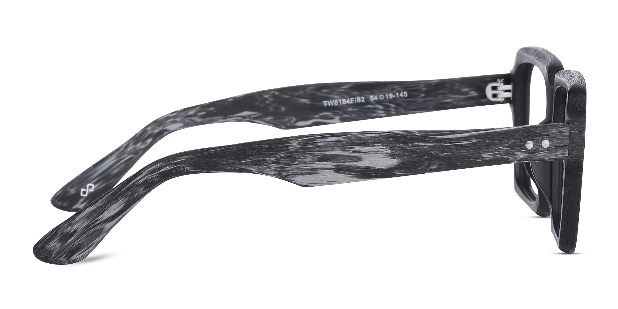 Wooden Black Square Glasses Men 4