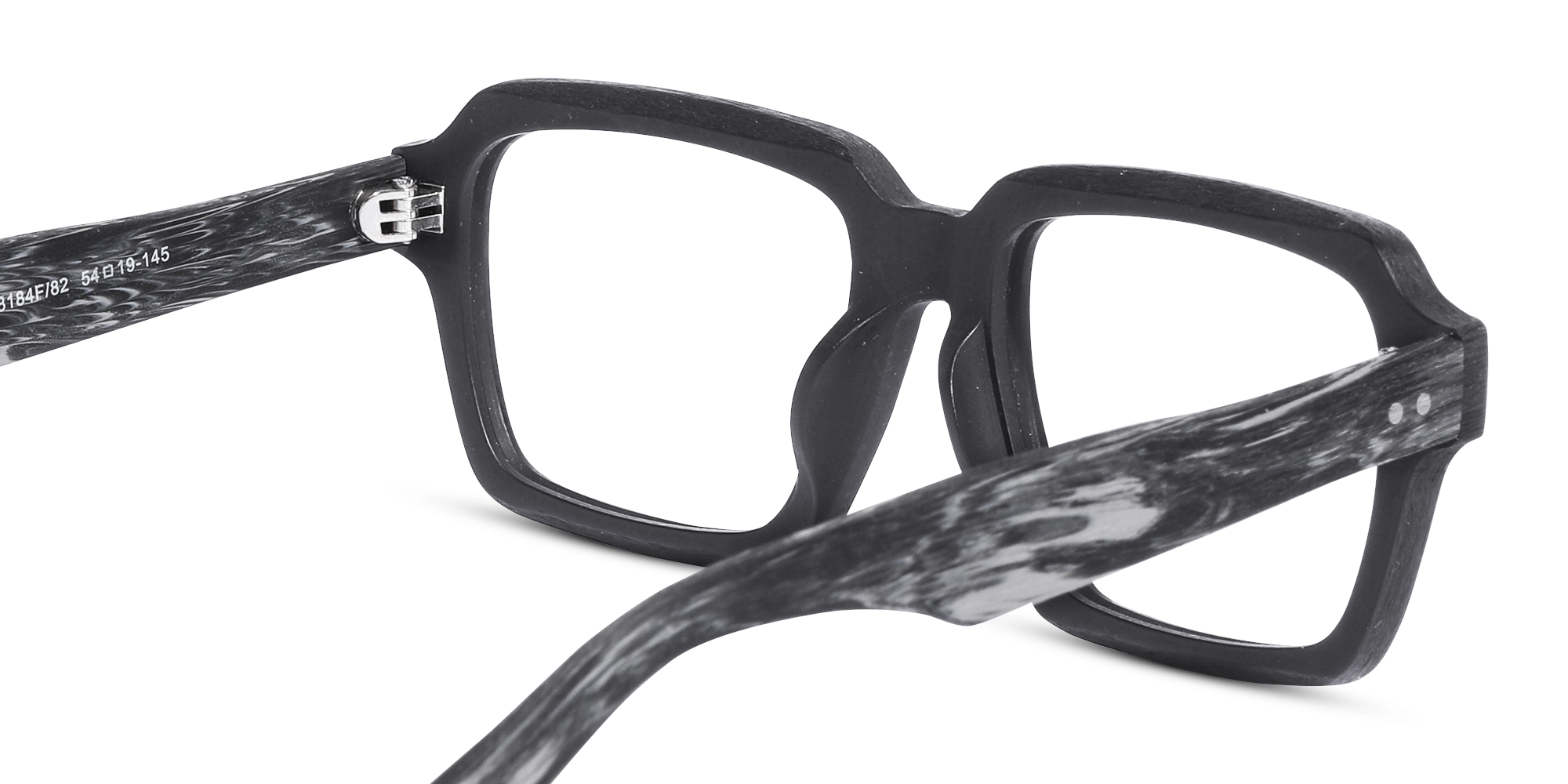 Wooden Black Square Glasses Men 5