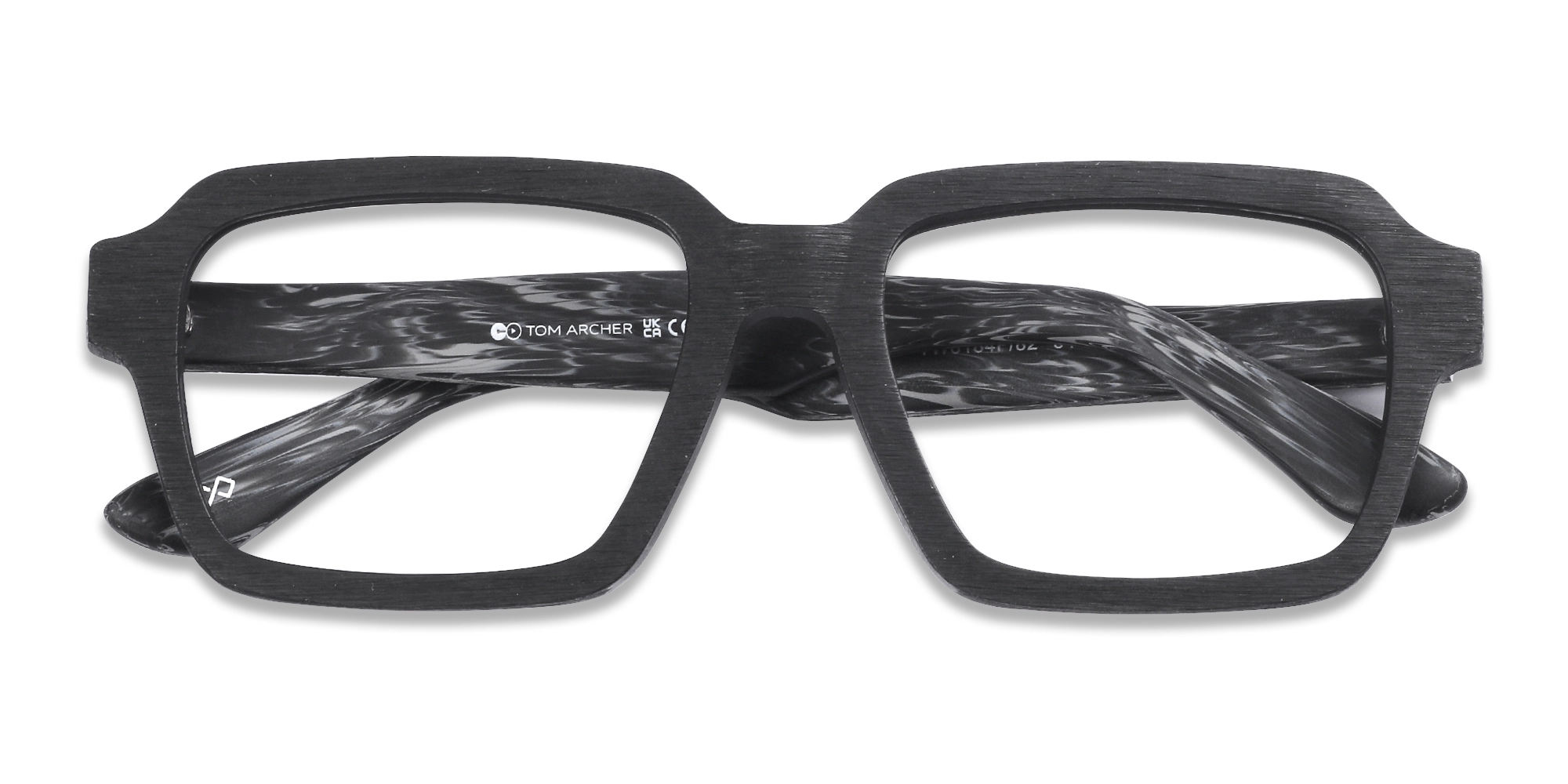 Wooden Black Square Glasses Men 6