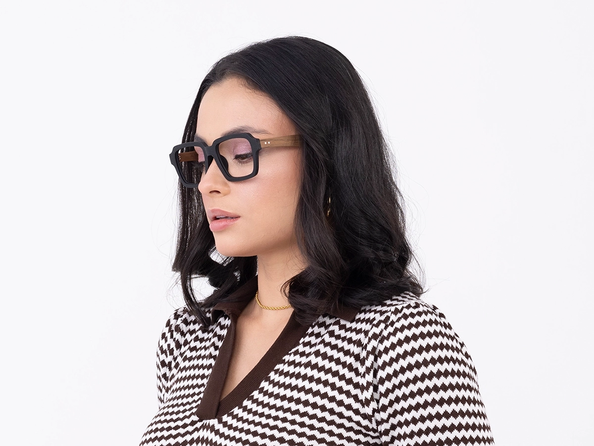 Square Oversized Wooden Frame glasses53